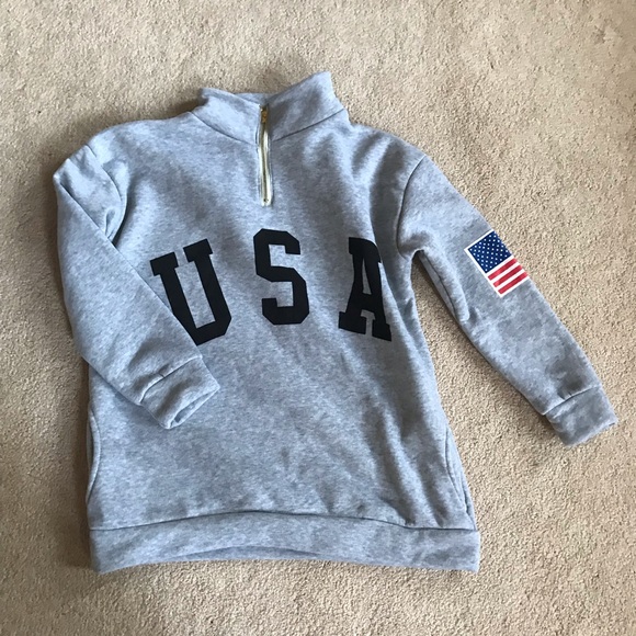 Jackets & Blazers - BOGOFREE! Grey USA Pullover